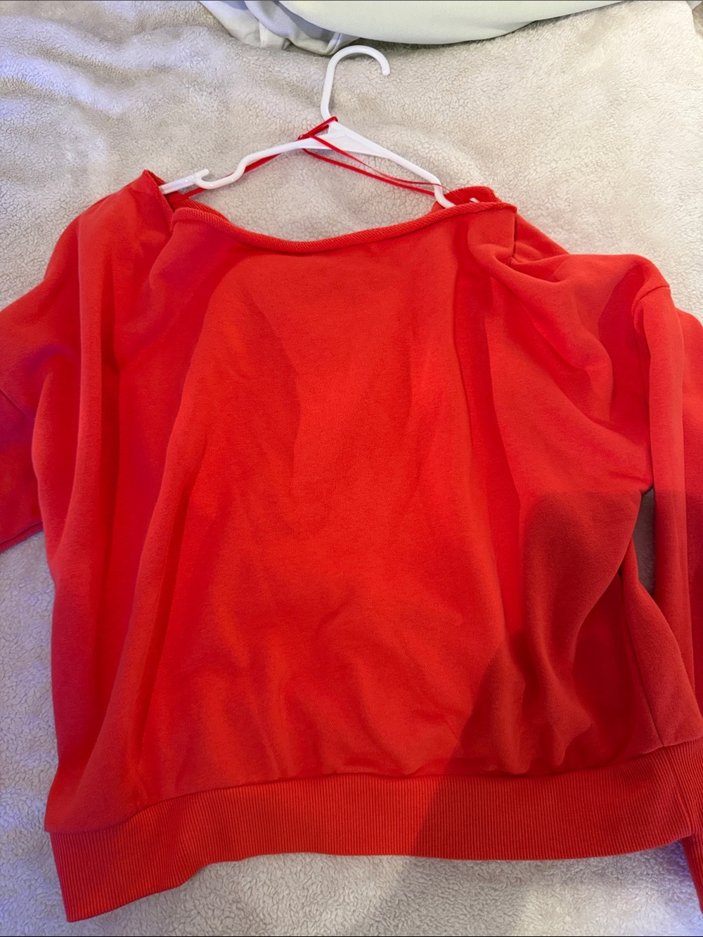 Bright Red Women’s Sweatshirt Top